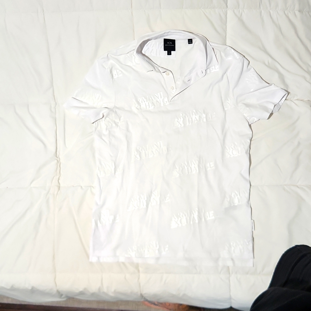 Armani exchange mens small tshirt polo never worn
